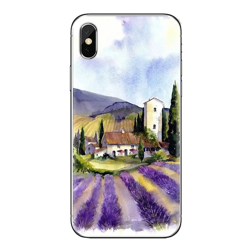 Лавандовый цветок лавандула ваниль мягкая оболочка Чехлы для iPod Touch Apple iPhone 11 Pro 4 4s