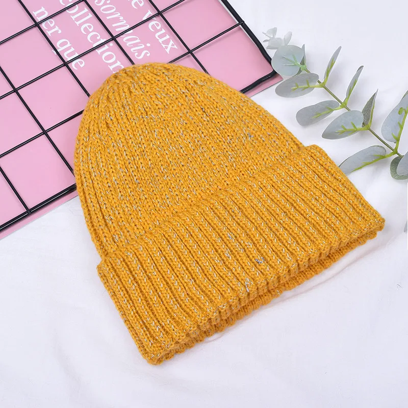 Зимний берет женская вязаная акриловая плотная теплая мягкая шапка Женская