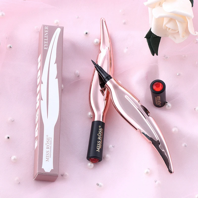 Жидкая Водонепроницаемая подводка для глаз долговечная тонкая Черная Подводка