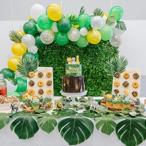 Декоративная подставка для пончиков в виде джунглей, украшение для дня рождения в стиле сафари, темативечерние вечеринка в джунглях, для вечеринки в стиле сафари