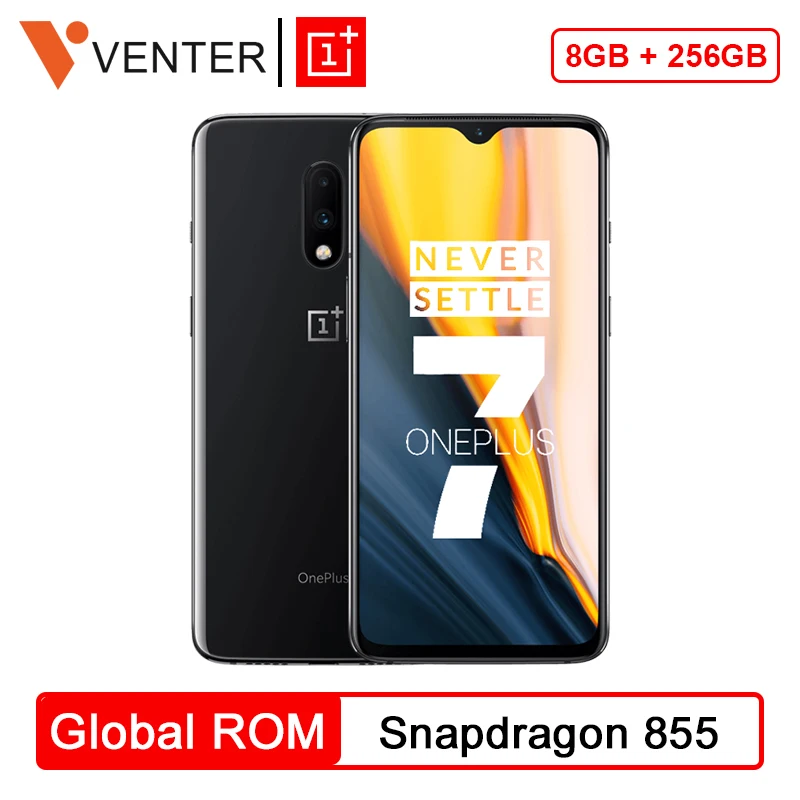 Глобальная ПЗУ Oneplus 7, 8 ГБ ОЗУ, 256 Гб ПЗУ, Смартфон Snapdragon 855, 6,41 дюймов, AMOLED экран, разблокировка, камера 48 МП, OIS UFS 3,0 промо-код newyear1200 / newyear600