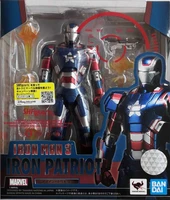 bandai genuine the avengers iron man shf war machine patriot joints movable action figure model toys
