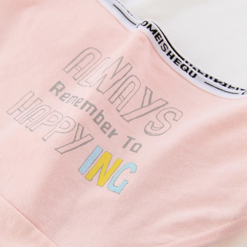 От 8 до 14 лет трусы с буквенным принтом для девочек хлопковые подростков дышащее