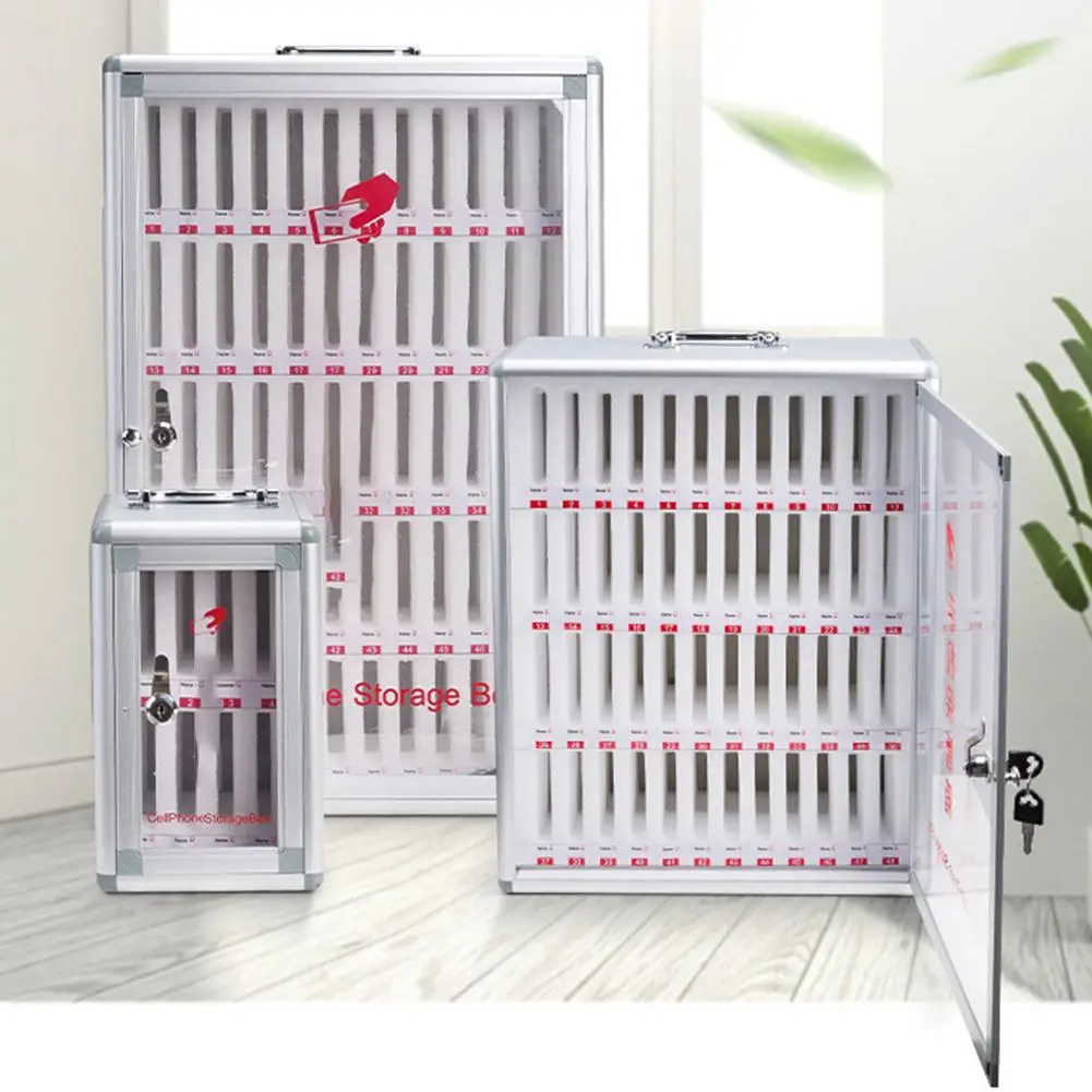 Aluminum Alloy Pocket Chart Storage Cabinet For Cell Phones Can Be Carried By Hand Suitable Schools Classrooms Conference | Канцтовары