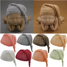 KLVмягкое мохеровое вязаная шапочка для малыша; Вязанные шапочки Кепки новорожденных Подставки для фотографий капота