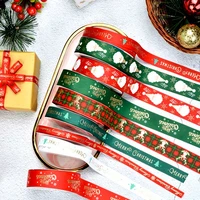 5 yards 10 25mm christmas gilding ribbons wedding festival party decoration for diy bow card gifts cake wrapping handmade sewing
