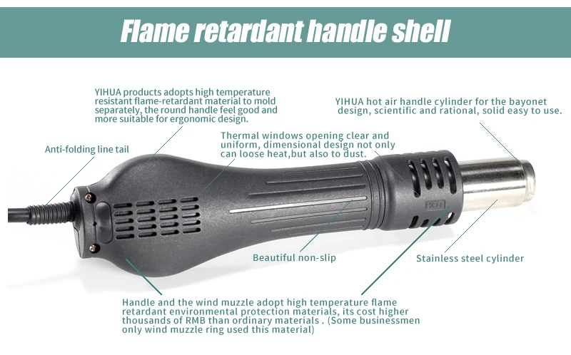 Инструмент для ремонта ячеек паяльная станция большой мощности YIHUA898D + горячий