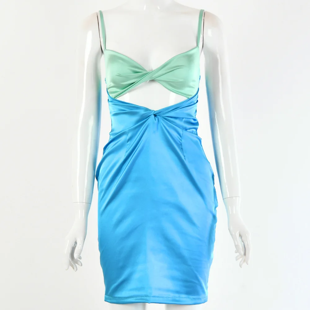 Сексуальное платье с вырезом на груди женские летние платья бретельках вечерние