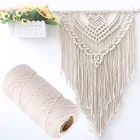 Хлопковый шнур макраме для настенного подвесного горячая Распродажа, шнур сделай сам, нить из 2021 пряжи, новинка, 1 мм x 100 м