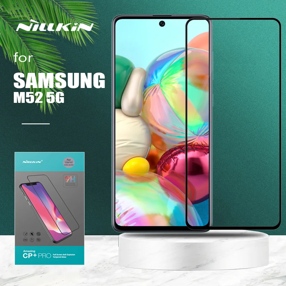 

Для Samsung Galaxy M52 5G Glass Nillkin CP +/9h/ч + Pro закаленное стекло Защита для экрана для Samsung Galaxy M52 5G HD стеклянная пленка