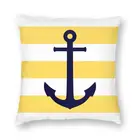 Морской темно-синий якорь желтая планшетофон накидка матросский пол накидка для гостиной Подушка Чехол домашний декор
