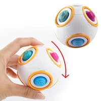 fingertip spinner turn bubble three in one rainbow ball decompression creative planet big turn fidget toy stress relief squeeze