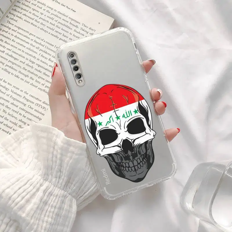 

Iraqi flag Phone Case Transparent For Xiaomi Redmi K30 10T 10X 9 9A 8 8A 7 7A 6 K40 T S PRO 5G