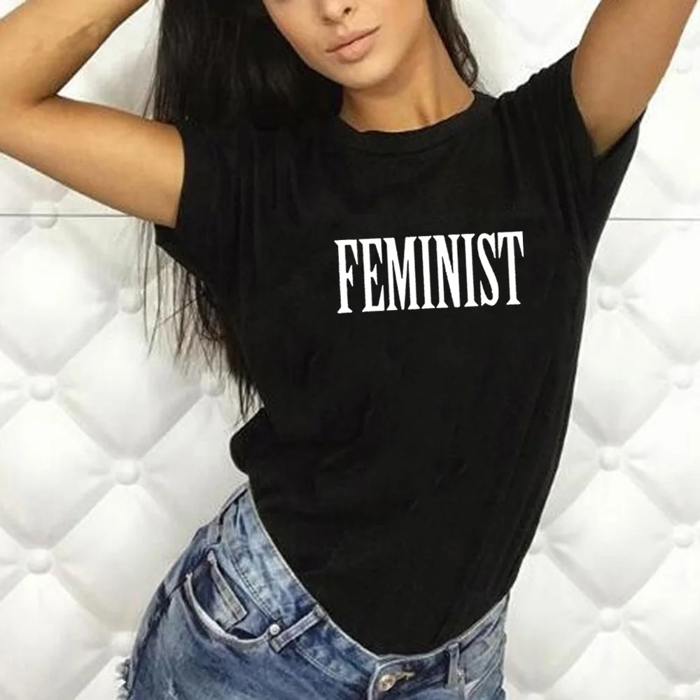 

Feminist Funny T Shirt Women Cotton Harajuku T Shirts for Women Shrot Sleeve Loose Camiseta Mujer White Tee Shirt Femme T-shirt