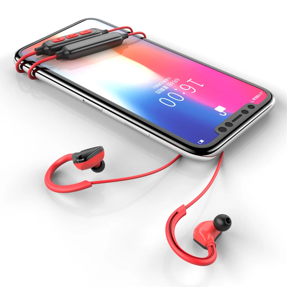 Беспроводные наушники Simvict с ушным крючком и Bluetooth спортивные шумоподавлением