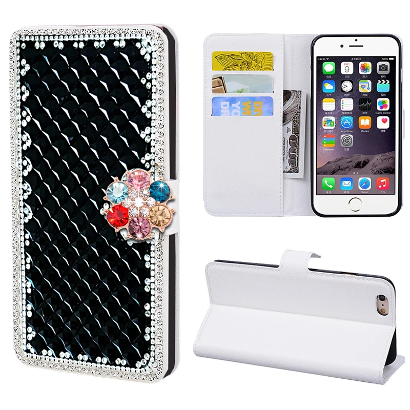 

Diamond Learther Layers Flip Wallet Case For Samsung Galaxy Note 10 Plus S9 S10 S8 S7 edge S20 Ultra 5G Protective Bumper Cover
