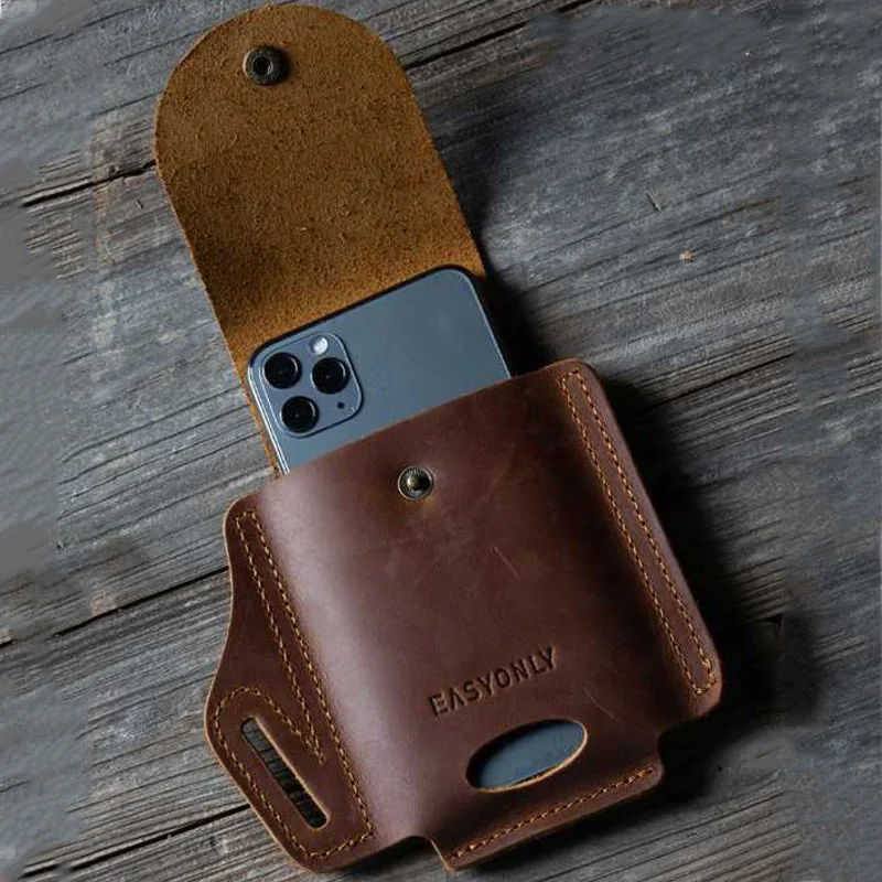 Чехол кобура из искусственной кожи с зажимом для ремня 7 5 дюймового мобильного