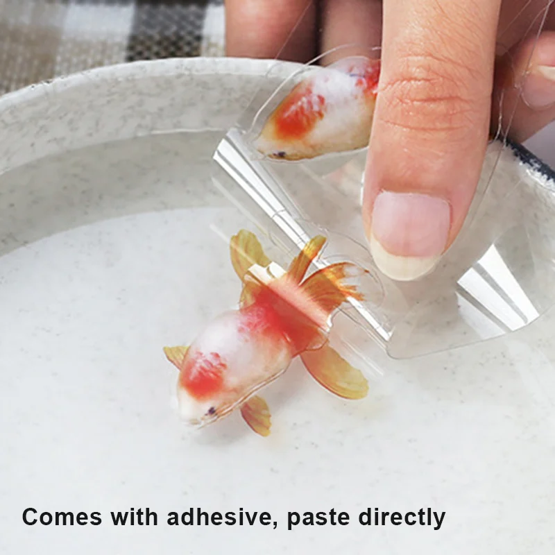 

NEW 10PCS Handcraft 3D Resin Paintings Little Goldfish Stickers for DIY Epoxy Stereo Resin Craft