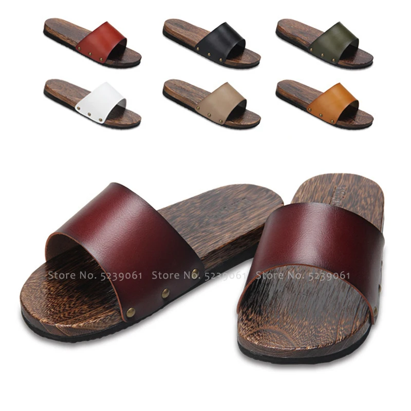 Пинетки-кимоно в японском стиле для пар китайские деревянные шлепанцы сланцы