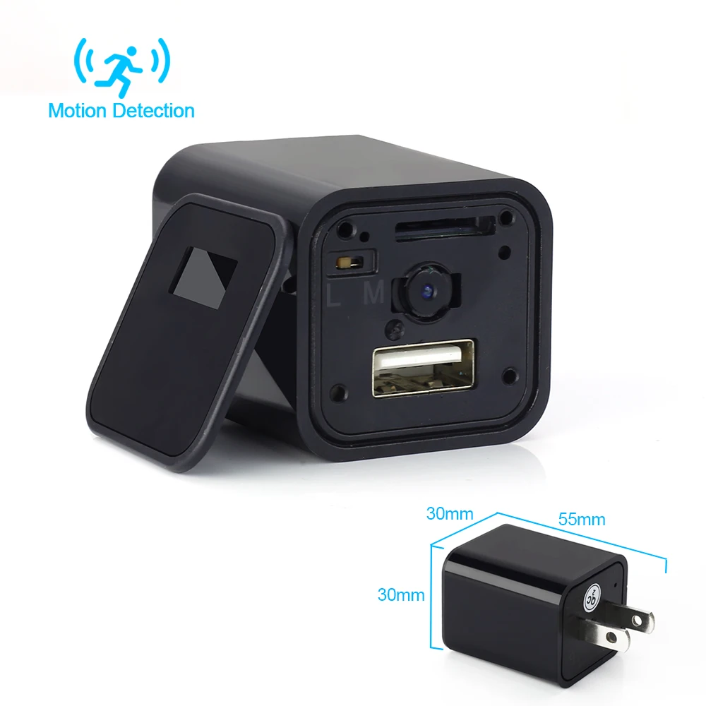 Мини-камера видеонаблюдения Full 1080P HD с евровилкой и американской вилкой |