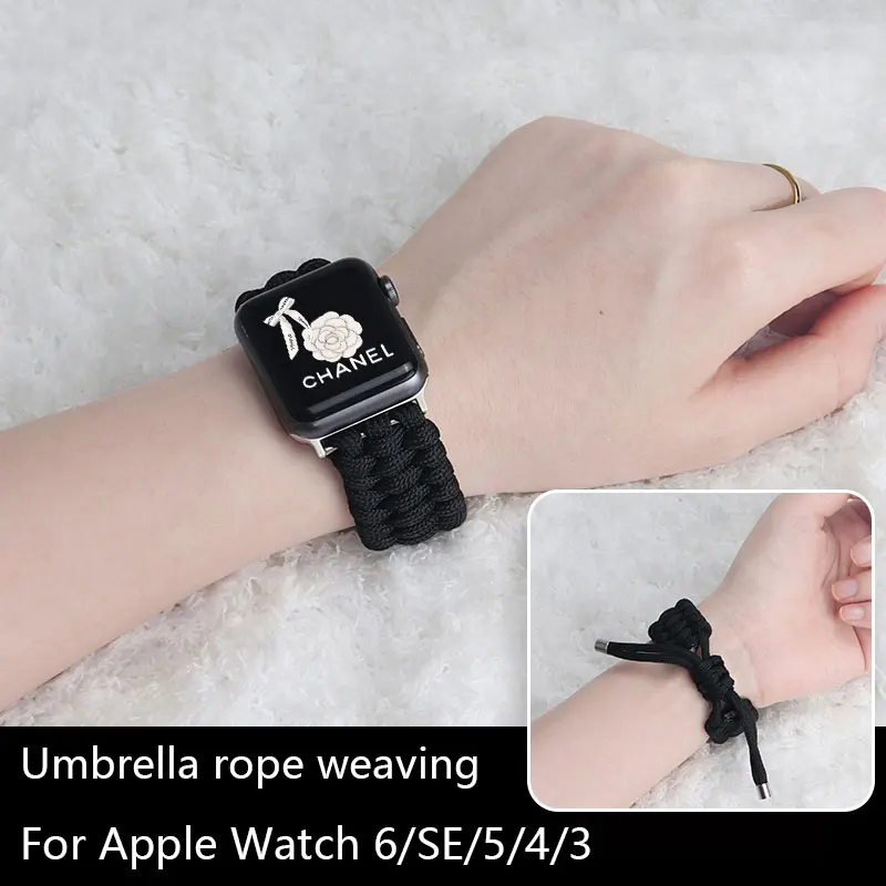 

Ремешок нейлоновый для Apple Watch Band 45 мм 44 мм 40 мм 41 мм Φ 38 мм 42 мм Correa для iWatch Series 7 6 5 4 SE 3