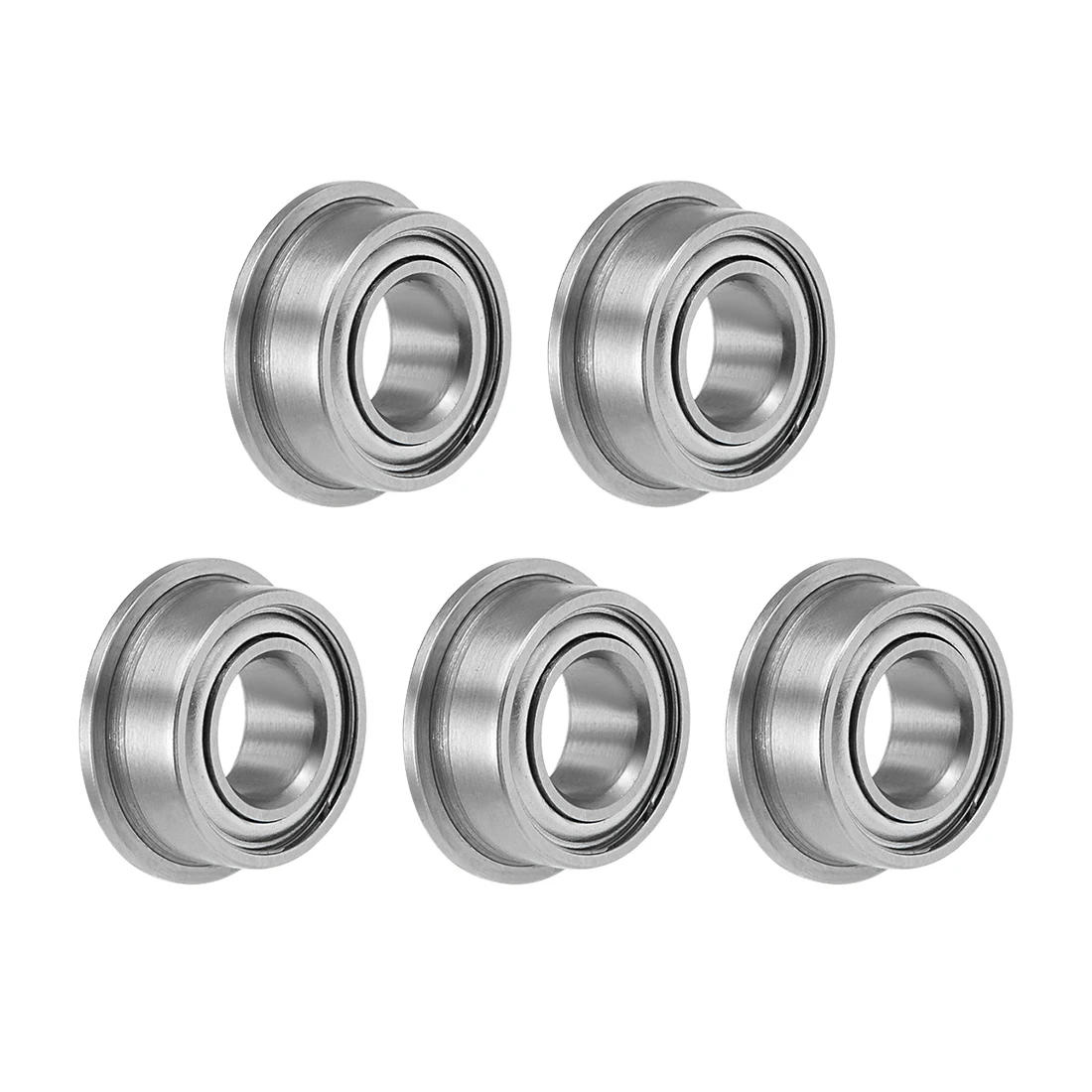 

Uxcell 5 шт. MF105ZZ фланцевый шариковый подшипник 5x10x4 мм экранированные хромовые подшипники