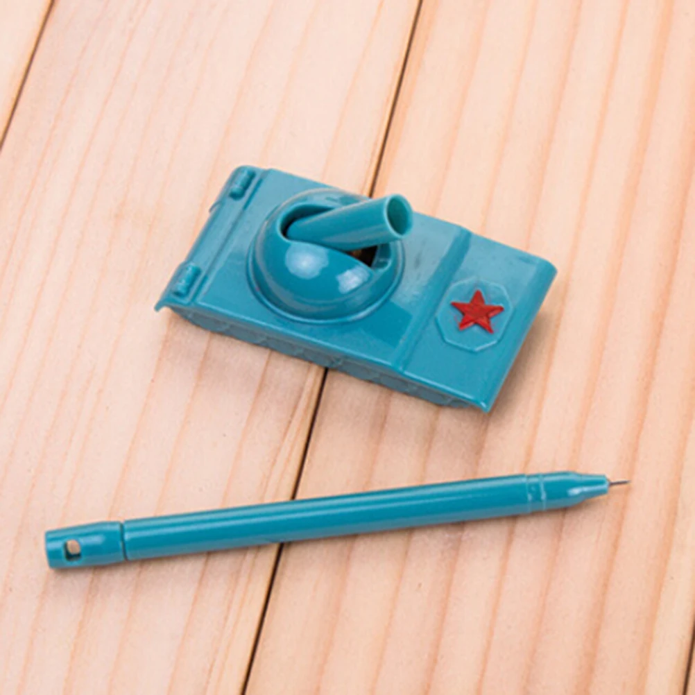 

1PC Funny Military Weapons Shape Magic Tank Ballpoint Pens Black Ink Stationery Office School Supplies Random Color