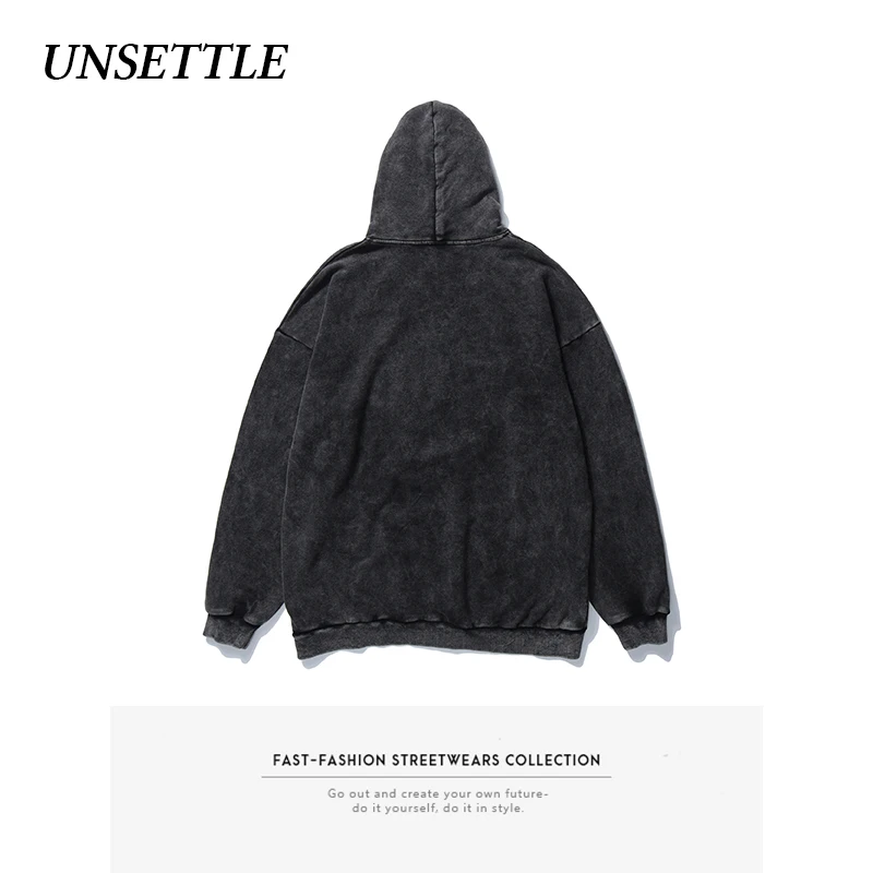 Толстовка мужская оверсайз с принтом в стиле ретро|Мужские толстовки и свитшоты|