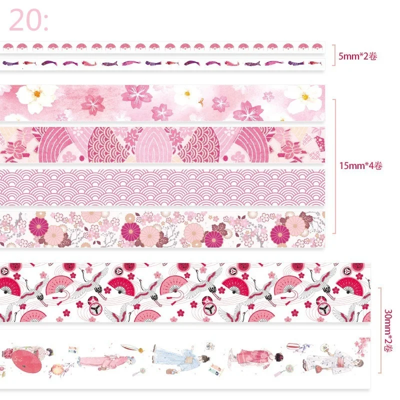 8 шт./лот литературный Фольга Сделай Сам лента для декорации Washi Скрапбукинг клейкую ленту наклейки Скрапбукинг Washitape стиральная лента 024027