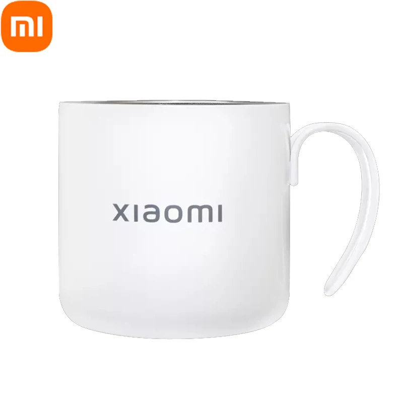 Оригинальные кружки из нержавеющей стали Xiaomi на заказ белые многоразовые чашки