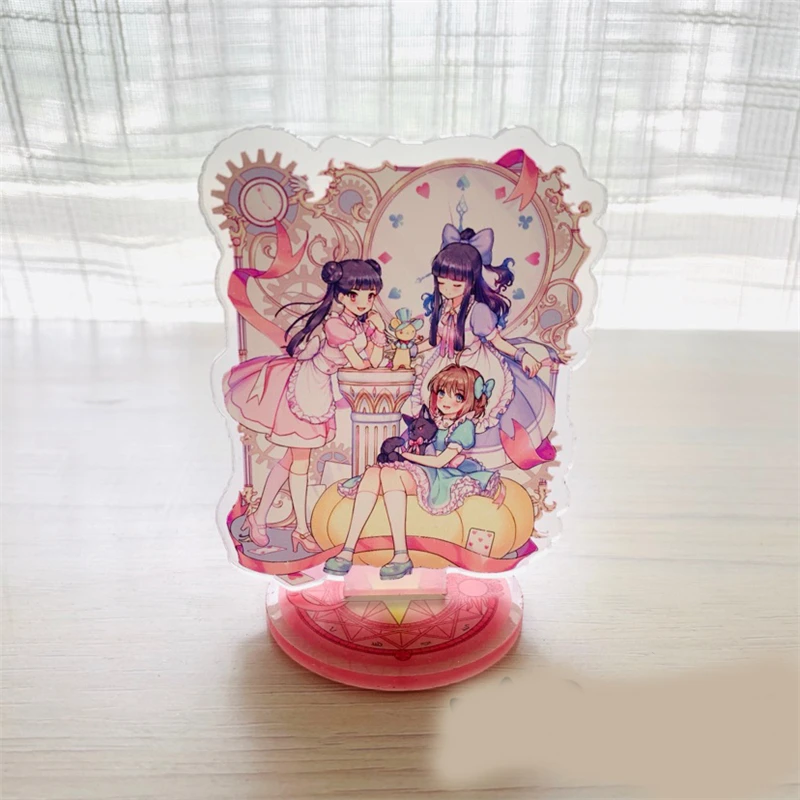 1 шт. кавайная аниме кардкоптер Сакура Мультфильм Печатный фигурка на акриловой