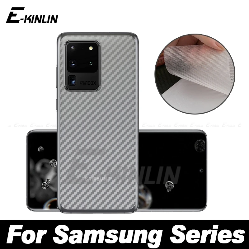 3D углеродное волокно задняя крышка экрана протектор пленка для Samsung Galaxy Note 20 10 9 S21