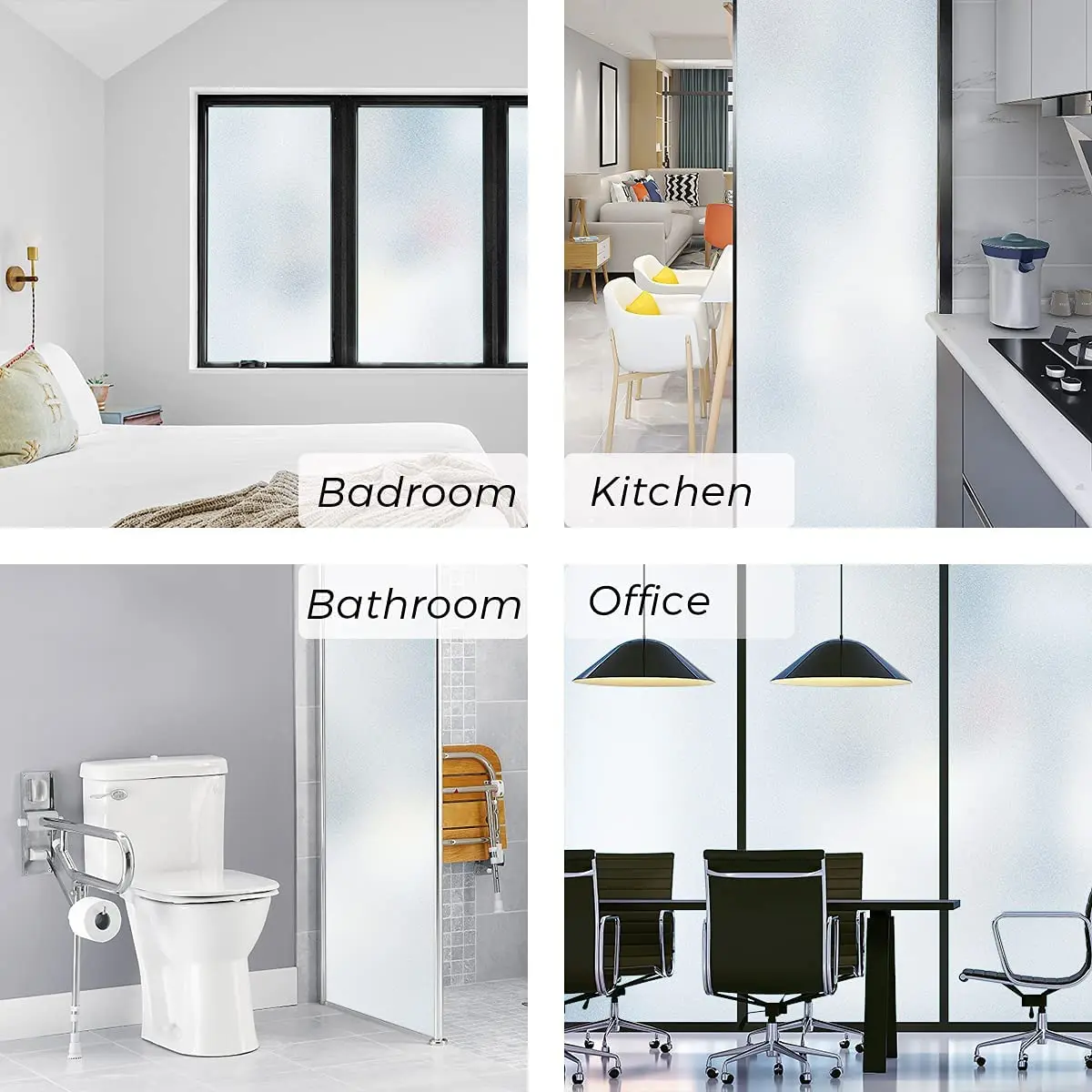 

Vinyl Privacy Window Film Static Cling Heat Control Window Stickers Non Adhesive Glass Window Tint Film Opaque Window Film