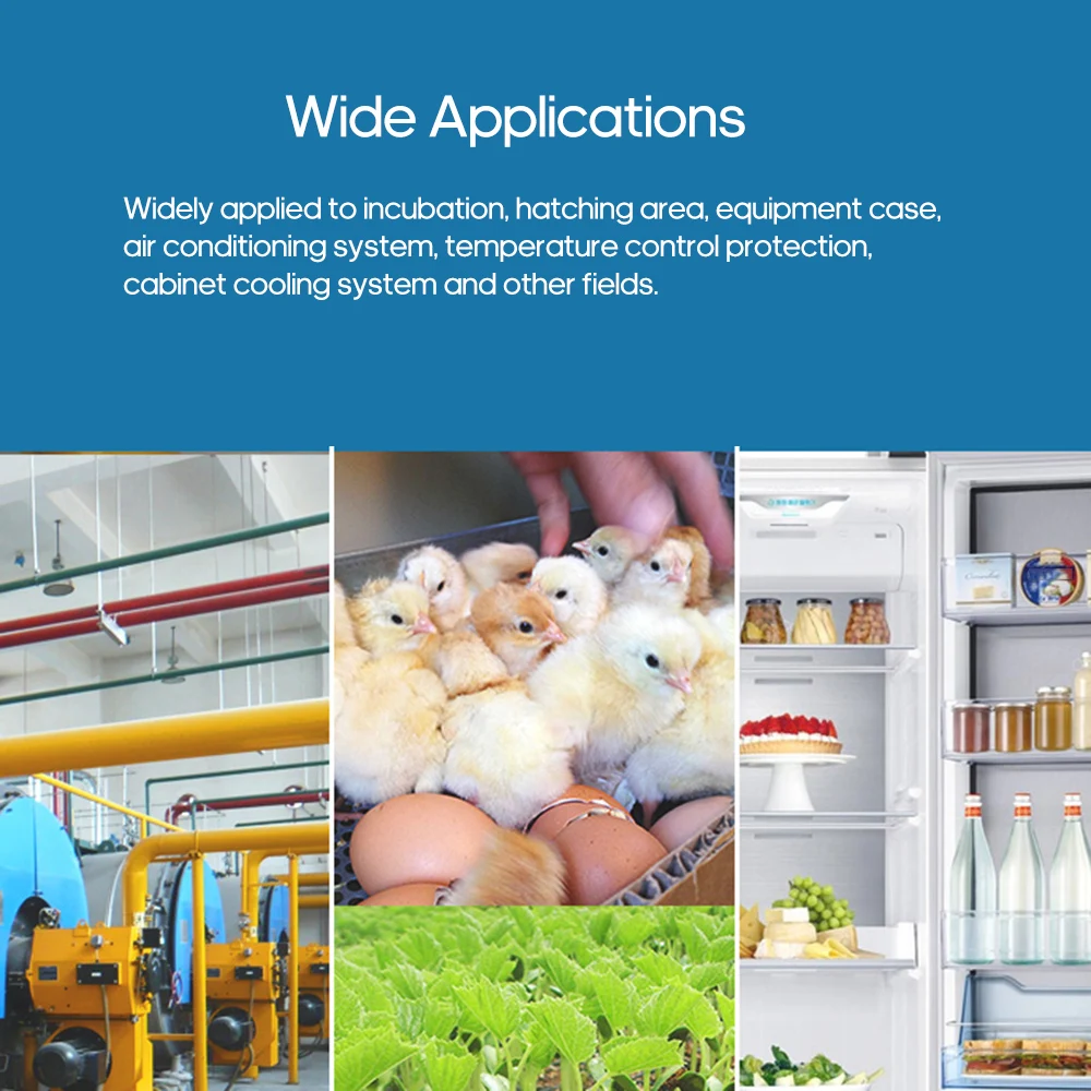 

XH-W3002 Intelligent Led Digital Microcomputer Temperature Controller Mini Thermostat Switch with Water-resistant Sensor Probe