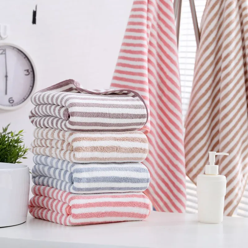 

Банное полотенце из кораллового флиса, однотонное Впитывающее супермягкое банное полотенце, быстросохнущее полотенце для рук, Товары для в...