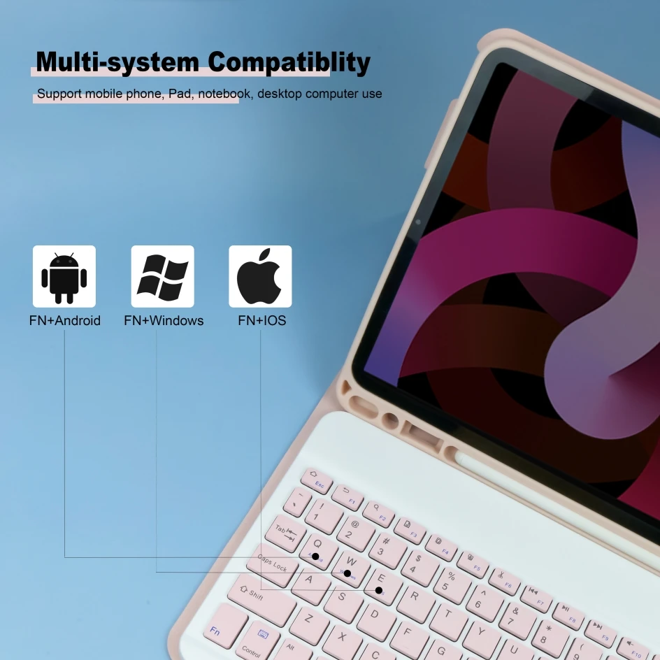 Волшебная сенсорная клавиатура для iPad Air 4 Чехол 2020 ipad Pro 11 Чехол-Карандаш s 2021 10 2 9 8