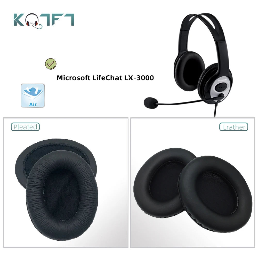 Амбушюры KQTFT 1 пара сменных для Microsoft LifeChat LX 3000 LX3000 накладки на гарнитуру подушки