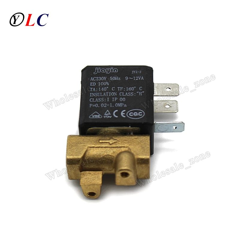 Новый Jiayin JYZ-3 нормально закрытый 2/2 ходовой прямого действия 3 мм AC 230V G1/8' латунь