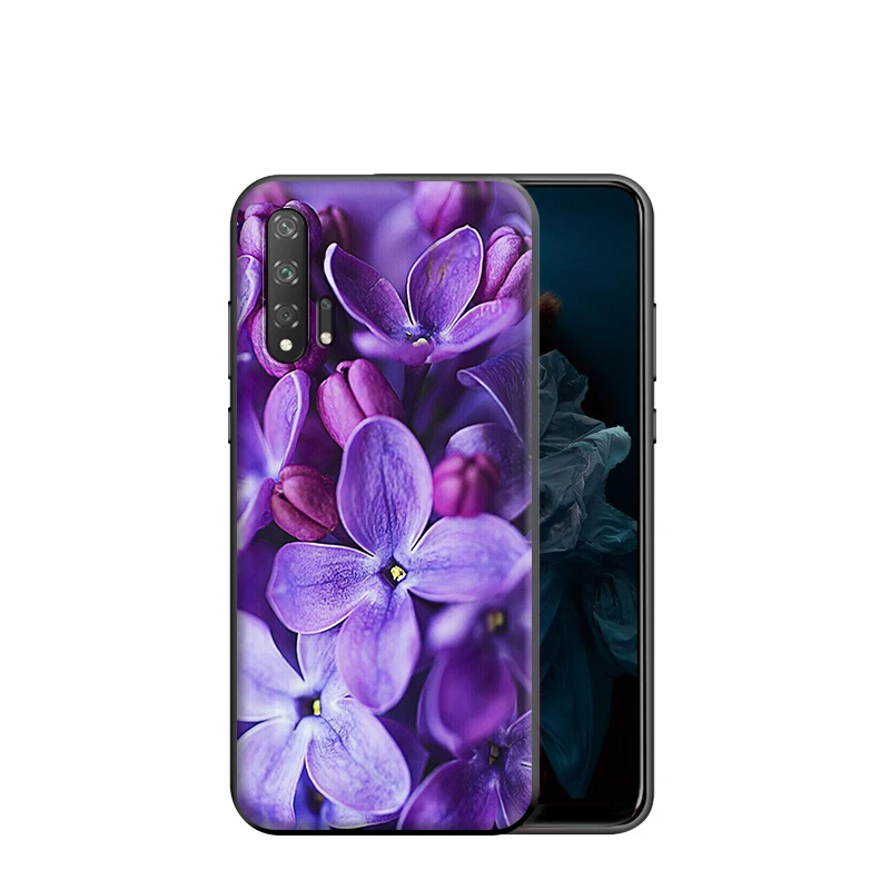 Фиолетовый силиконовый чехол Infinity on для Huawei Honor V30 30 8 8A 8X 8C 9 9X 10 Note View 20 20S Pro Lite |