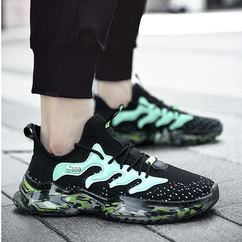 

Casual Sports Shoes Hig Quality New Fashion Big Size Sneakers Men Mesh Breathable Running Tenis Masculino Кроссовки Мужские