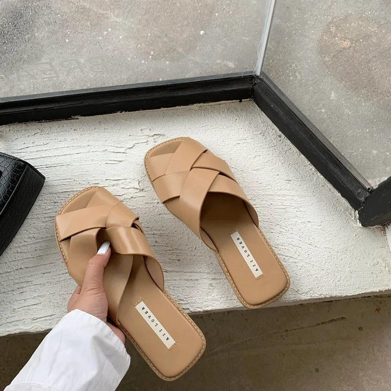 

Bailamos Women Slippers 2021 Summer Outside Sandals Female Shoes Brand Fashion Flat With Flip Flops Ladies Sandals Beach Shoes