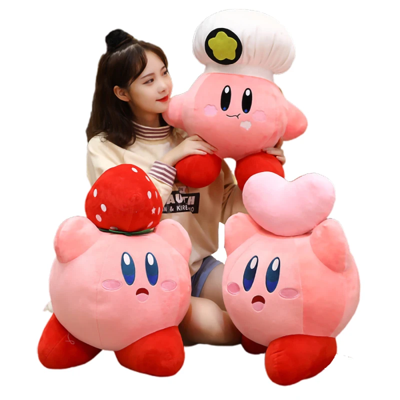 Милые плюшевые куклы Звезда 30 см Kirby Cos шеф-повар клубника аниме периферийные