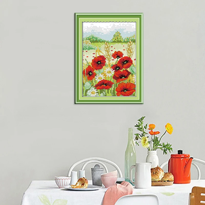Joy Sunday Spring Scenery In Mountain Cross Stitch Kits Embroidery Needlework 11&amp14CT on Canvas Chinese | Дом и сад