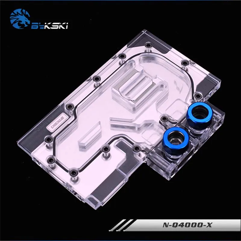 

Bykski N-Q4000-X GPU Full Cover Graphics Card water cooler PC GPU Water Block PMMA POM RGB(12V) RBW(5V) for NVIDIA Q4000