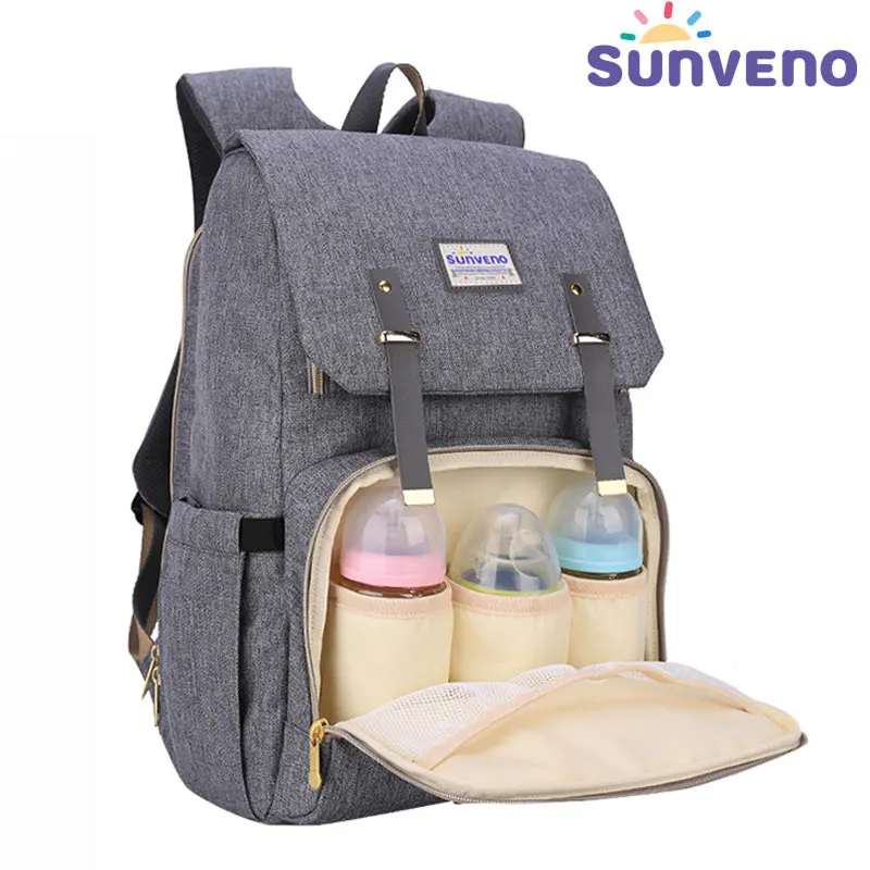 SUNVENO New Fashion Diaper Bag Backpack Large Capacity Baby Nappy for Care Travelling | Багаж и сумки