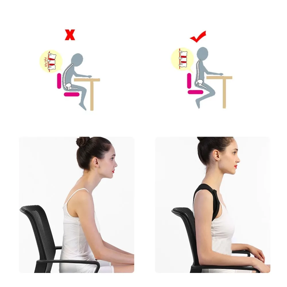 

Adjustable Back Shoulder Correction Hunchback Corrector Posture Corrector Back Support Belt Corset For Back Posture Man Woman