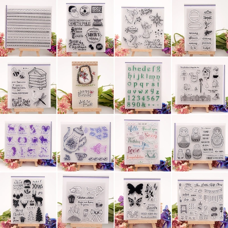 Счастливого Рождества прозрачные силиконовые печать DIY альбом Скрапбукинг карта
