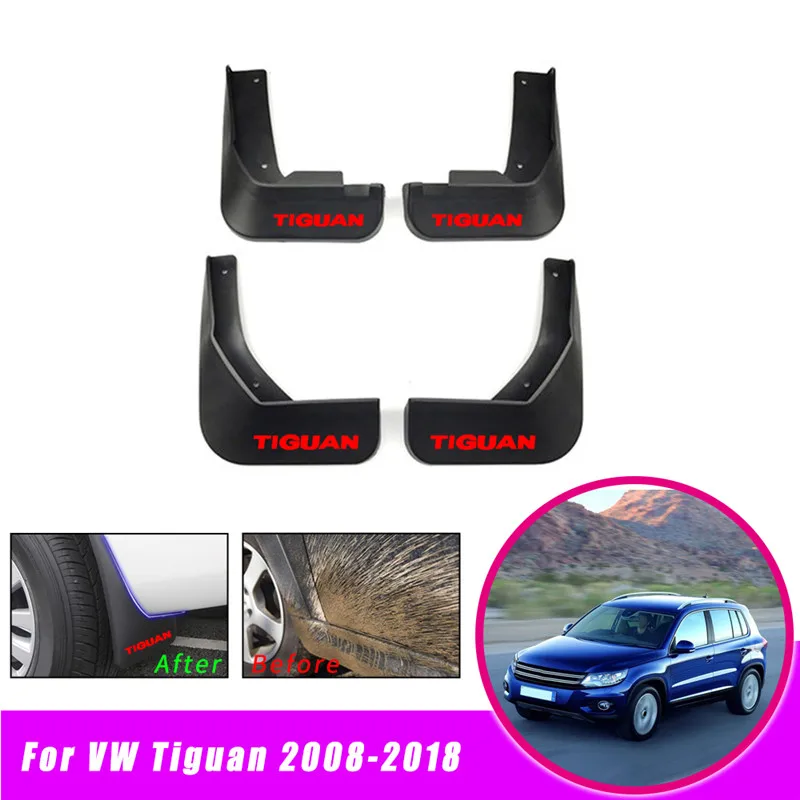 

Car Fender Splash Guards Mudguards For Volkswagen TIGUAN (MK1) 2008-2018 Auto Mudflaps Mud Flaps Car Styling Accessories 4pcs