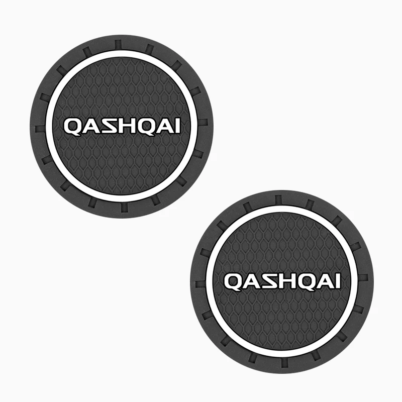 Коврик для автомобильного стакана с водой 2 шт. Нескользящие Коврики NISSAN QASHQAI J10 J11