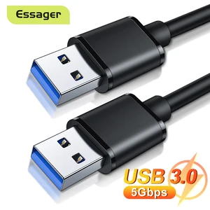 Кабель-удлинитель USB 3.0 A (штекер)USB 3.0 (штекер) Essager, для радиатора, жесткого диска, веб-камеры